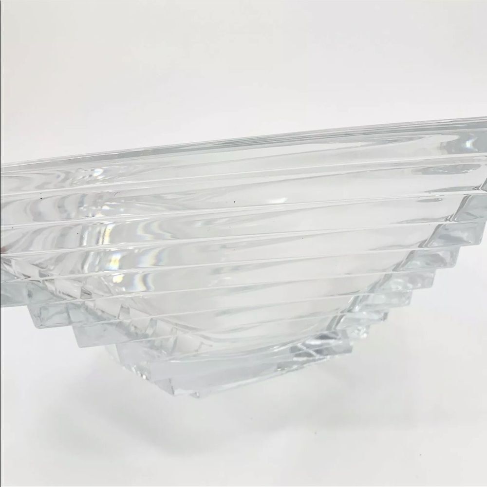 Twisted Steps French Crystal Bowl - Picture 2 of 6